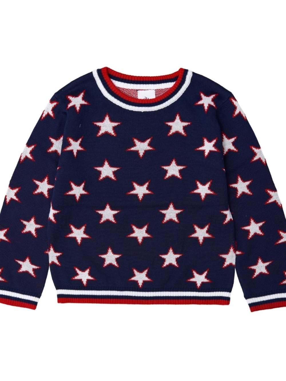 Way To Celebrate Toddler Unisex Americana Sweater W/Stars Size 5T NWT